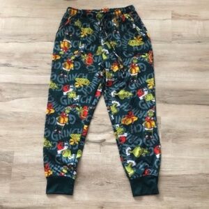 Grinch Themed Pajama Pants - Green and Red